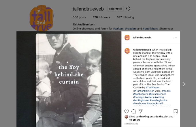 500th Instagram Post: The Boy Behind the Curtain by Tim Winton