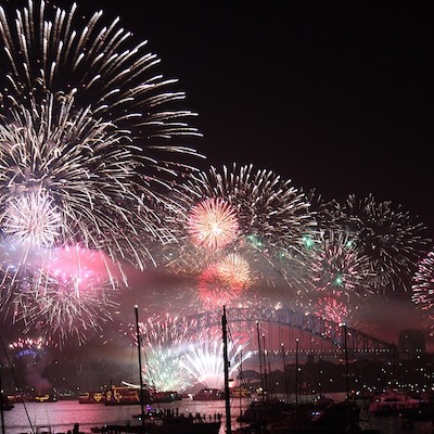 Sydney Fireworks over Harbour Bridge